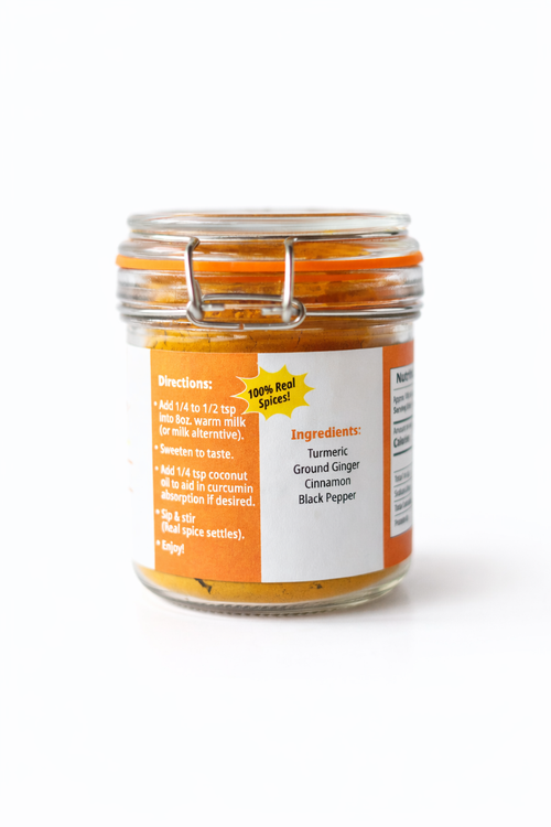 Golden Milk Spice Mix – 5oz Glass Jar