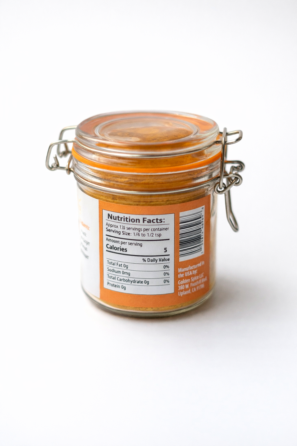 Golden Milk Spice Mix – 5oz Glass Jar
